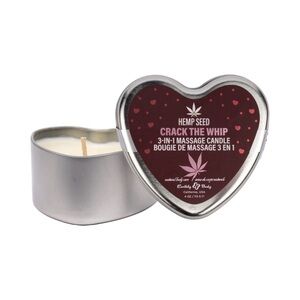 Earthly Body 3-in-1 Heart Shaped Massage Candle - 3 pk set